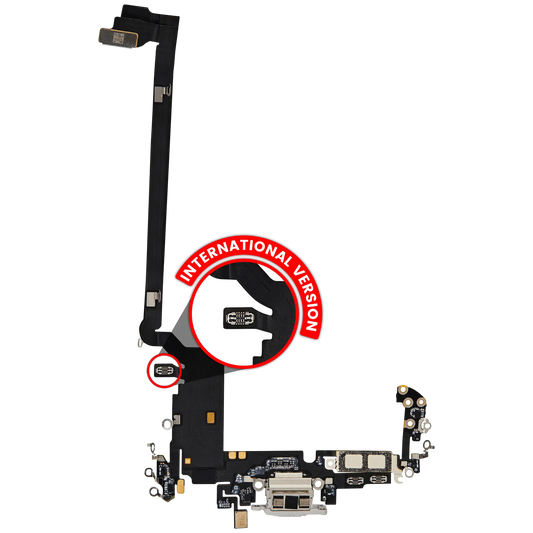 Charging Port Flex Cable for iPhone 17 Pro Max (Premium) (International Version) (Silver) — product photo 1