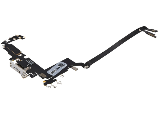 Charging Port Flex Cable for iPhone 17 Pro Max (Premium) (International Version) (Silver)