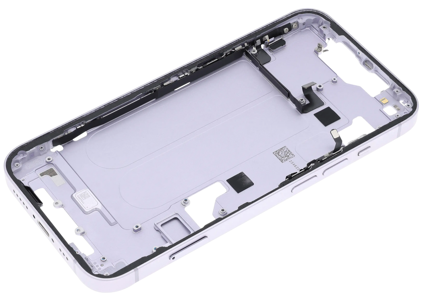 Mid-Frame Housing W/ Small Parts For iPhone 14 (EU / Global Version) (Used OEM Pull: Grade B) (Purple)