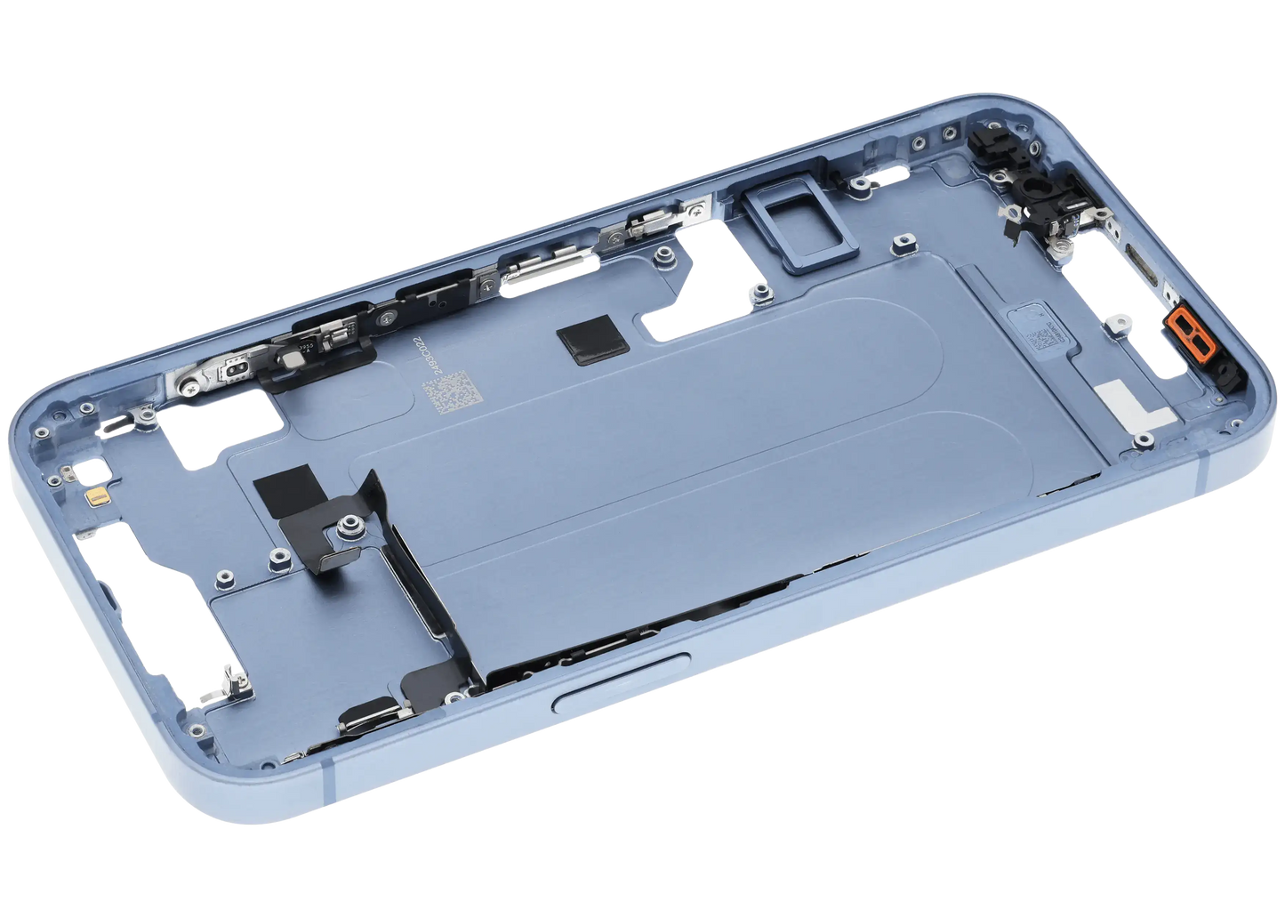 Mid-Frame Housing W/ Small Parts For iPhone 14 (EU / Global Version) (Used OEM Pull: Grade C) (Blue)