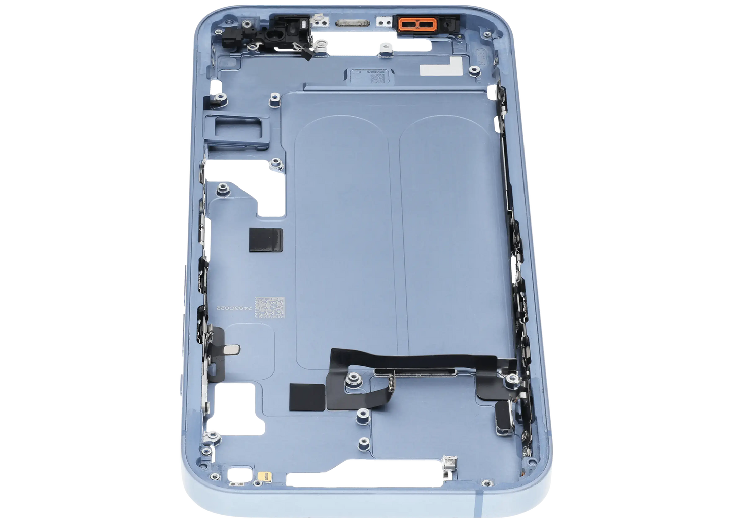 Mid-Frame Housing W/ Small Parts For iPhone 14 (EU / Global Version) (Used OEM Pull: Grade C) (Blue)
