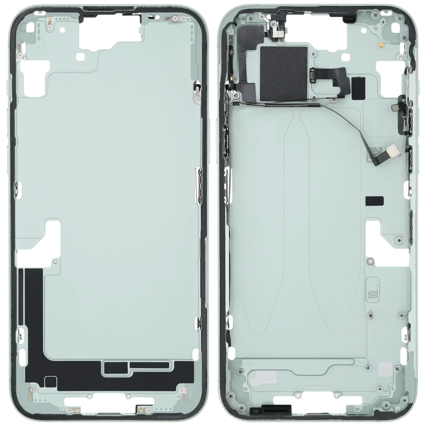 Mid-Frame Housing W/ Small Parts For iPhone 15 Plus (US Version) (Used OEM Pull: Grade B) (Green)