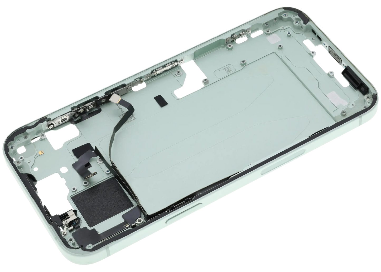 Mid-Frame Housing W/ Small Parts For iPhone 15 Plus (US Version) (Used OEM Pull: Grade B) (Green)