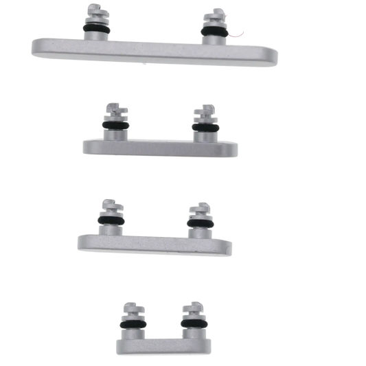 Hard Buttons (Power / Volume / Switch) For iPhone 17 Pro / 17 Pro Max (Silver)