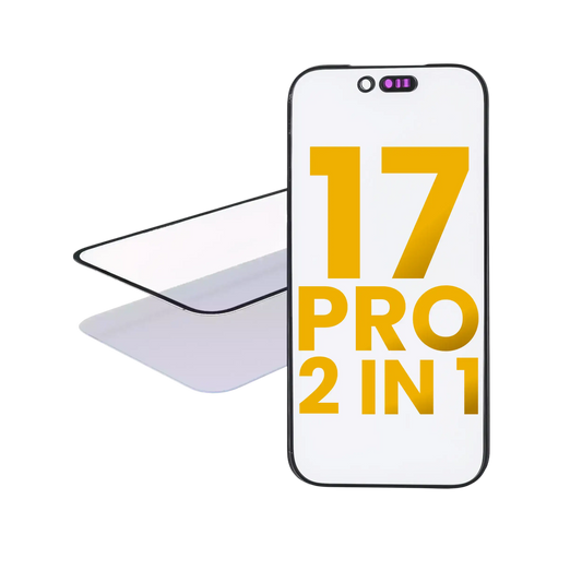 2 in 1 (Front Glass + OCA Pre-Installed) For iPhone 17 Pro (2 Pack) (OCA Master)
