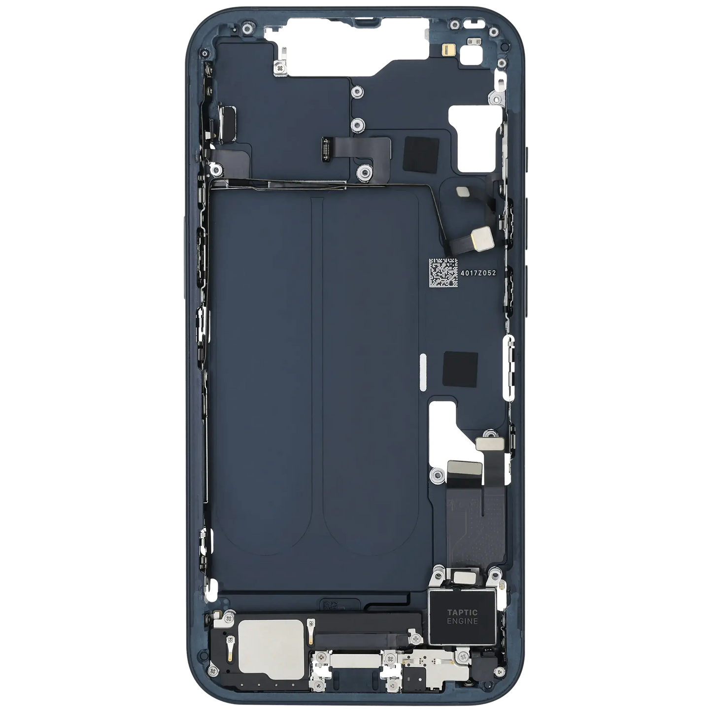Mid-Frame Housing W/ Charging Port Flex & Small Parts For iPhone 14 (US Version) (Used OEM Pull: Grade A) (Midnight)