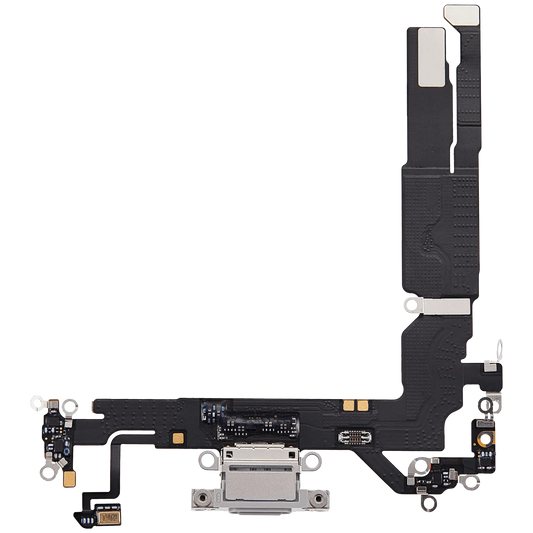Charging Port Flex Cable Compatible For iPhone 17 (Premium) (White) — product photo 1