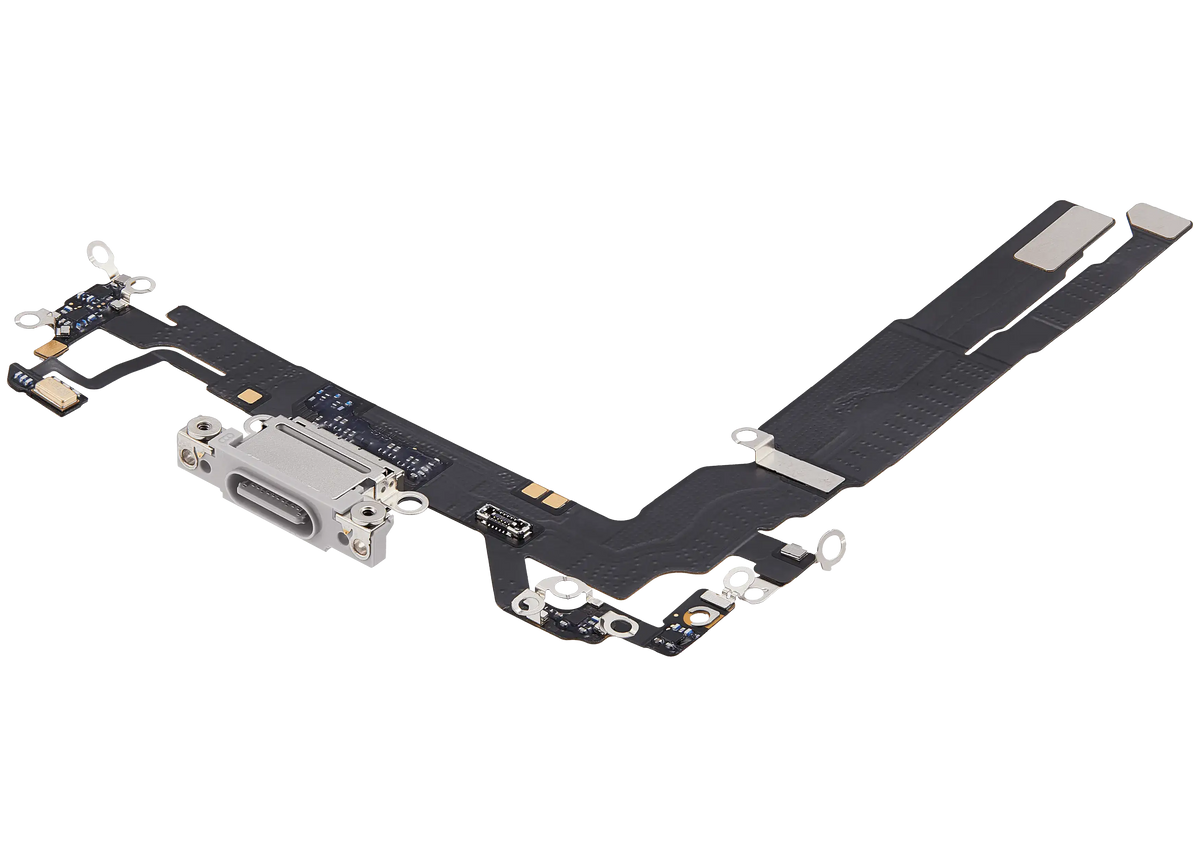 Charging Port Flex Cable Compatible For iPhone 17 (Premium) (White) — product photo 4
