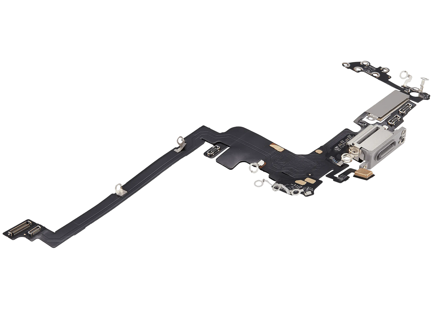 Charging Port Flex Cable For iPhone 17 Pro (Aftermarket Plus) (International Version) (Silver)