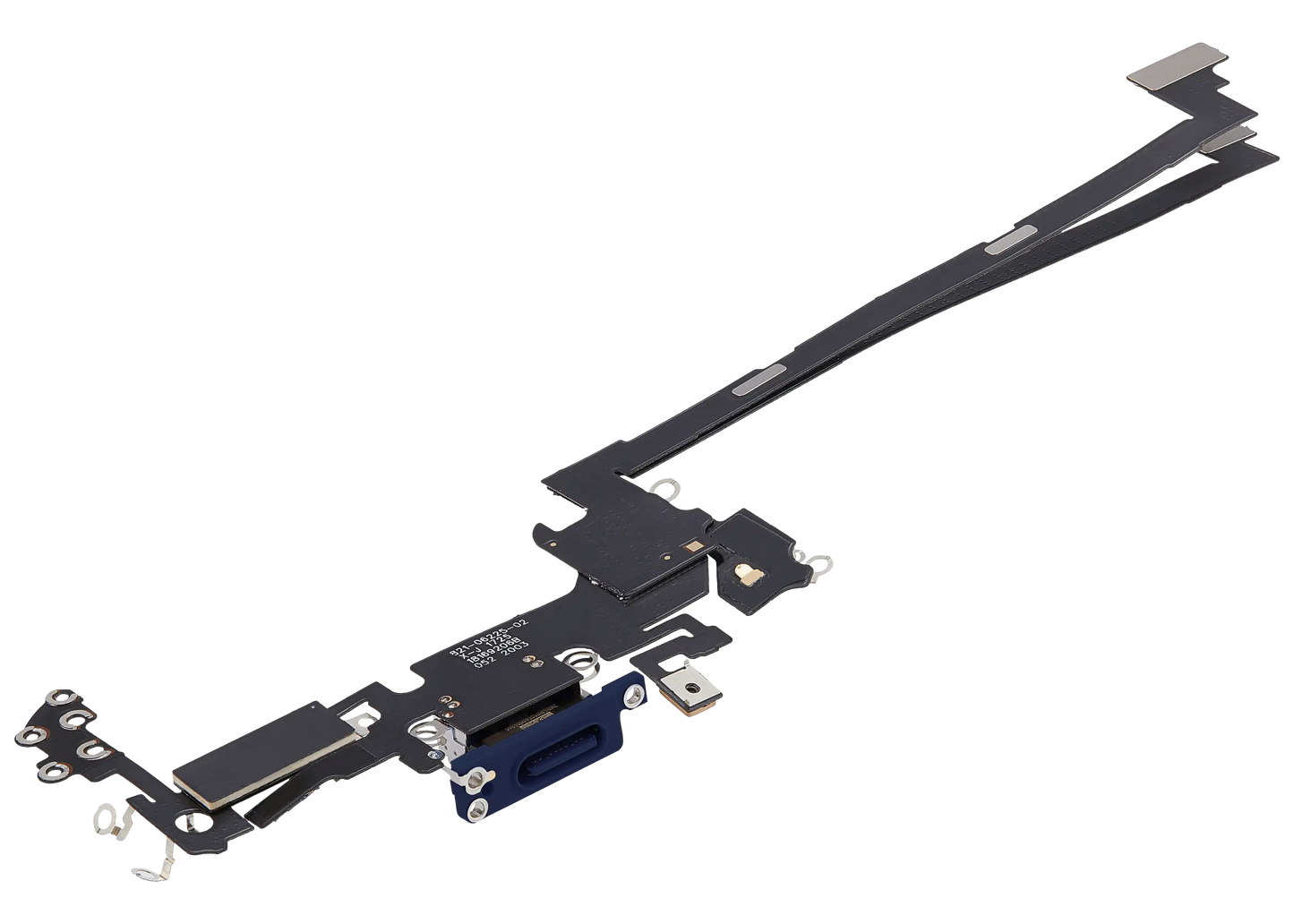 Charging Port Flex Cable For iPhone 17 Pro (Aftermarket Plus) (US Version) (Deep Blue)