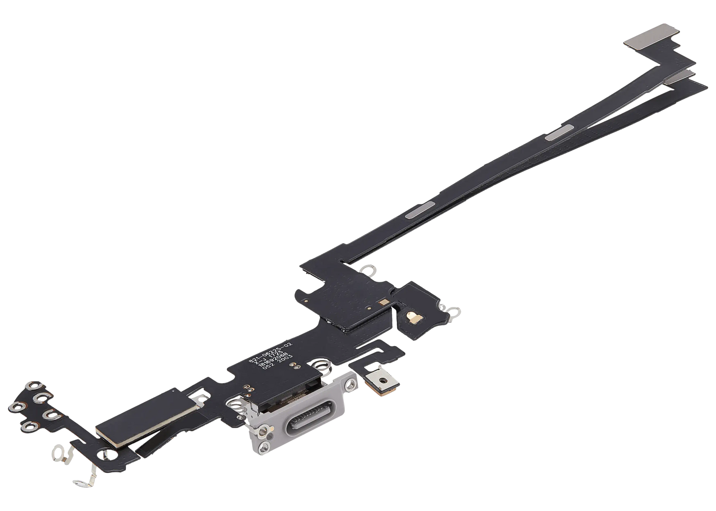 Charging Port Flex Cable For iPhone 17 Pro (Aftermarket Plus) (US Version) (Silver)