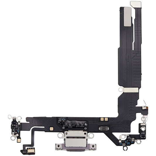 Charging Port Flex Cable For iPhone 17 (Aftermarket Plus) (Lavender)