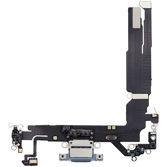 Charging Port Flex Cable For iPhone 17 (Aftermarket Plus) (Mist Blue)