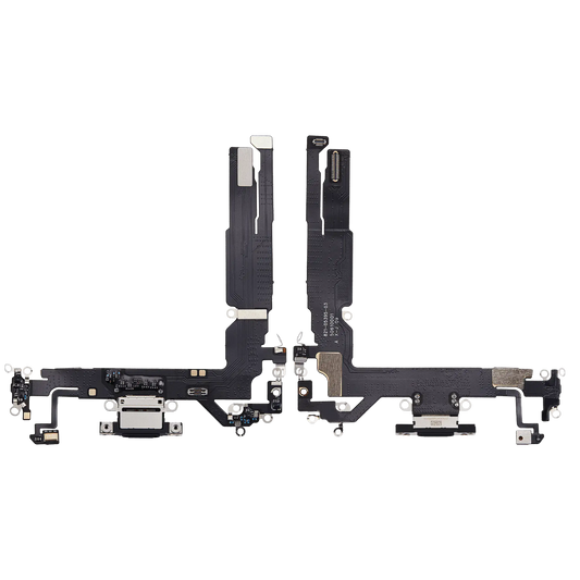 Charging Port Flex Cable Compatible For iPhone 17 (Premium) (Black)
