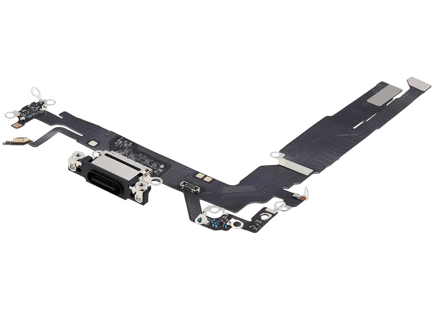 Charging Port Flex Cable For iPhone 17 (Aftermarket Plus) (Black)