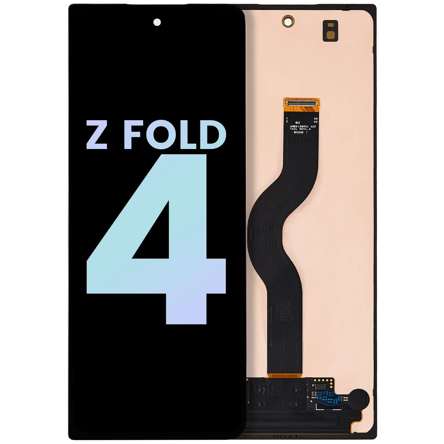 Outer OLED Assembly For Samsung Galaxy Z Fold 4 5G (Service Pack) (All Colors) clear view