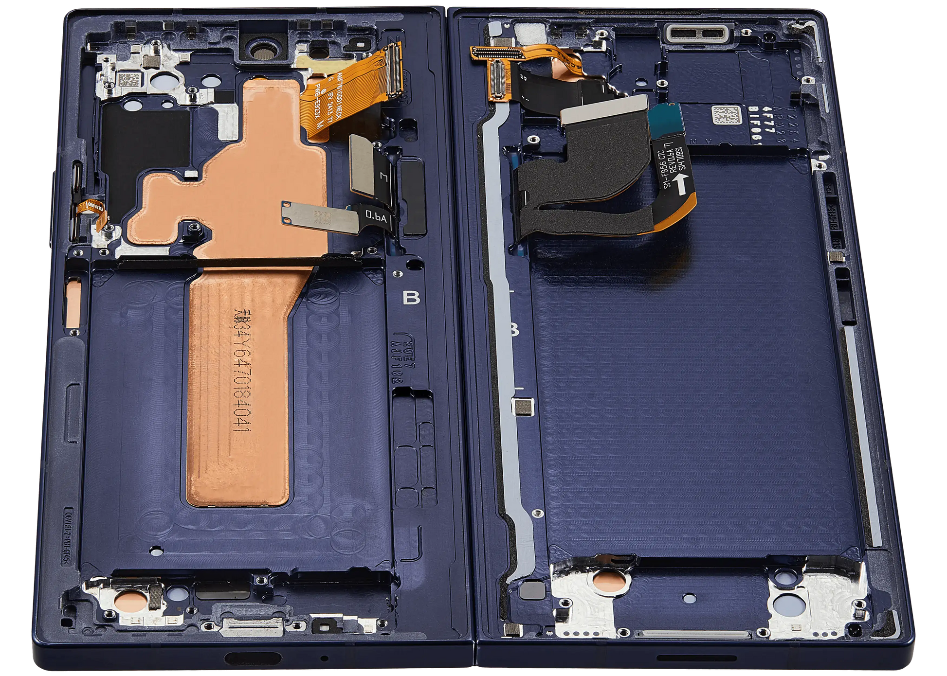 Samsung replacement part: Inner OLED Assembly With Frame For Samsung Galaxy Z Fold 6 5G (US & International) (Service Pack) (Navy)