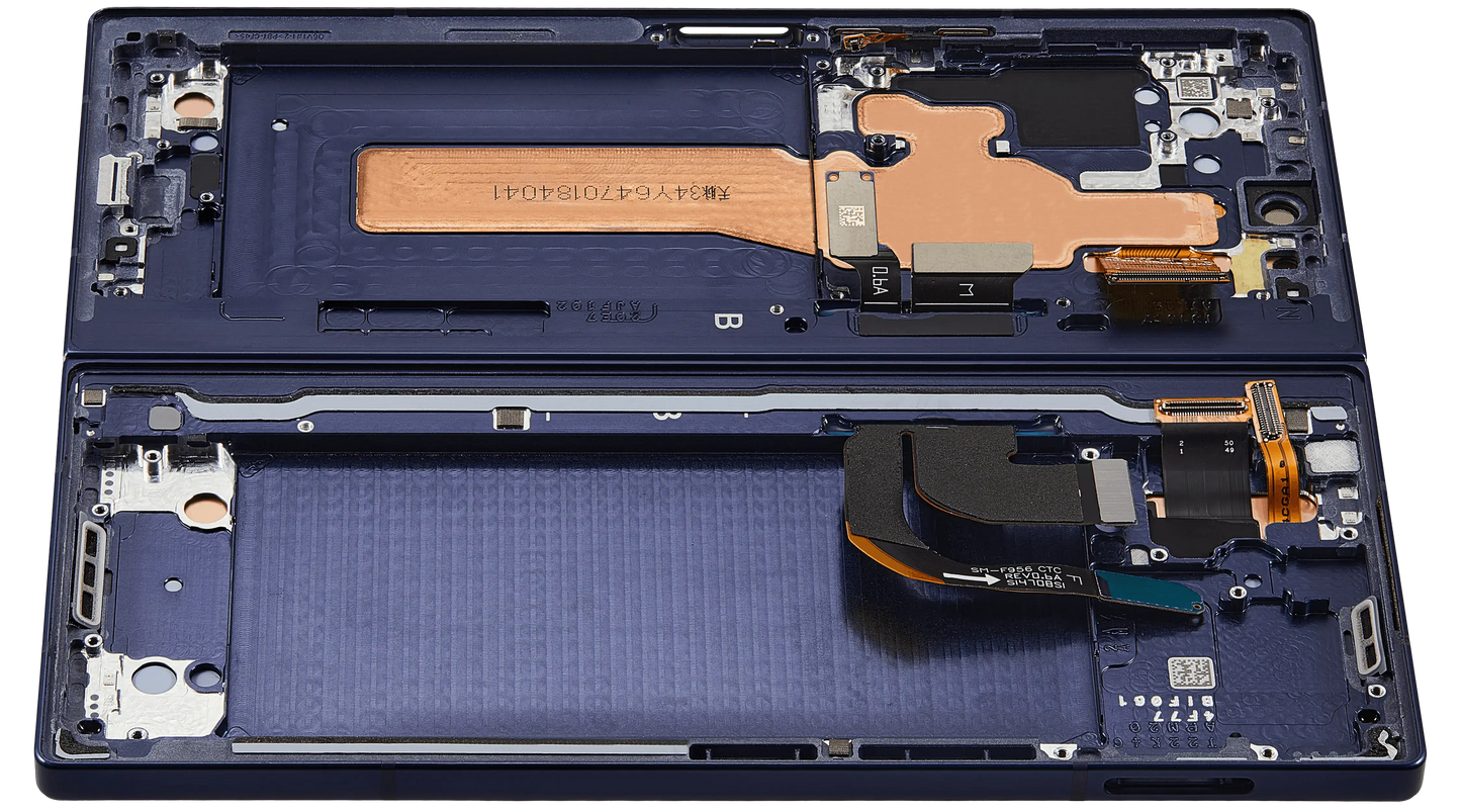 High resolution image of Inner OLED Assembly With Frame For Samsung Galaxy Z Fold 6 5G (US & International) (Service Pack) (Navy)