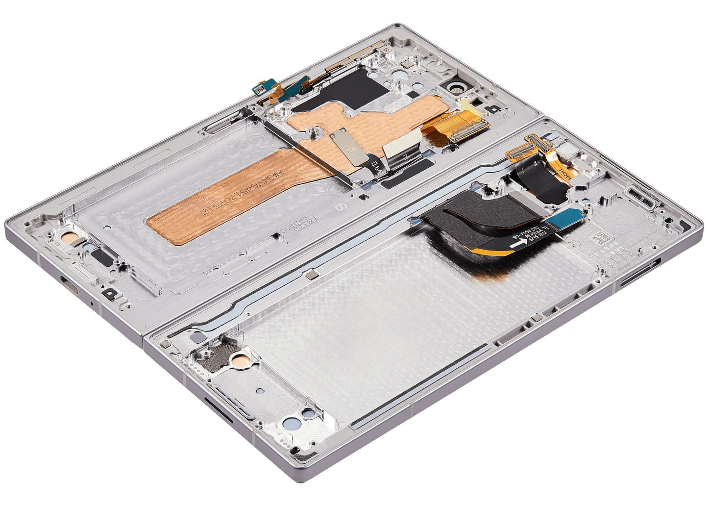 High resolution image of Inner OLED Assembly With Frame For Samsung Galaxy Z Fold 6 5G (US & International) (Refurbished) (Silver Shadow)