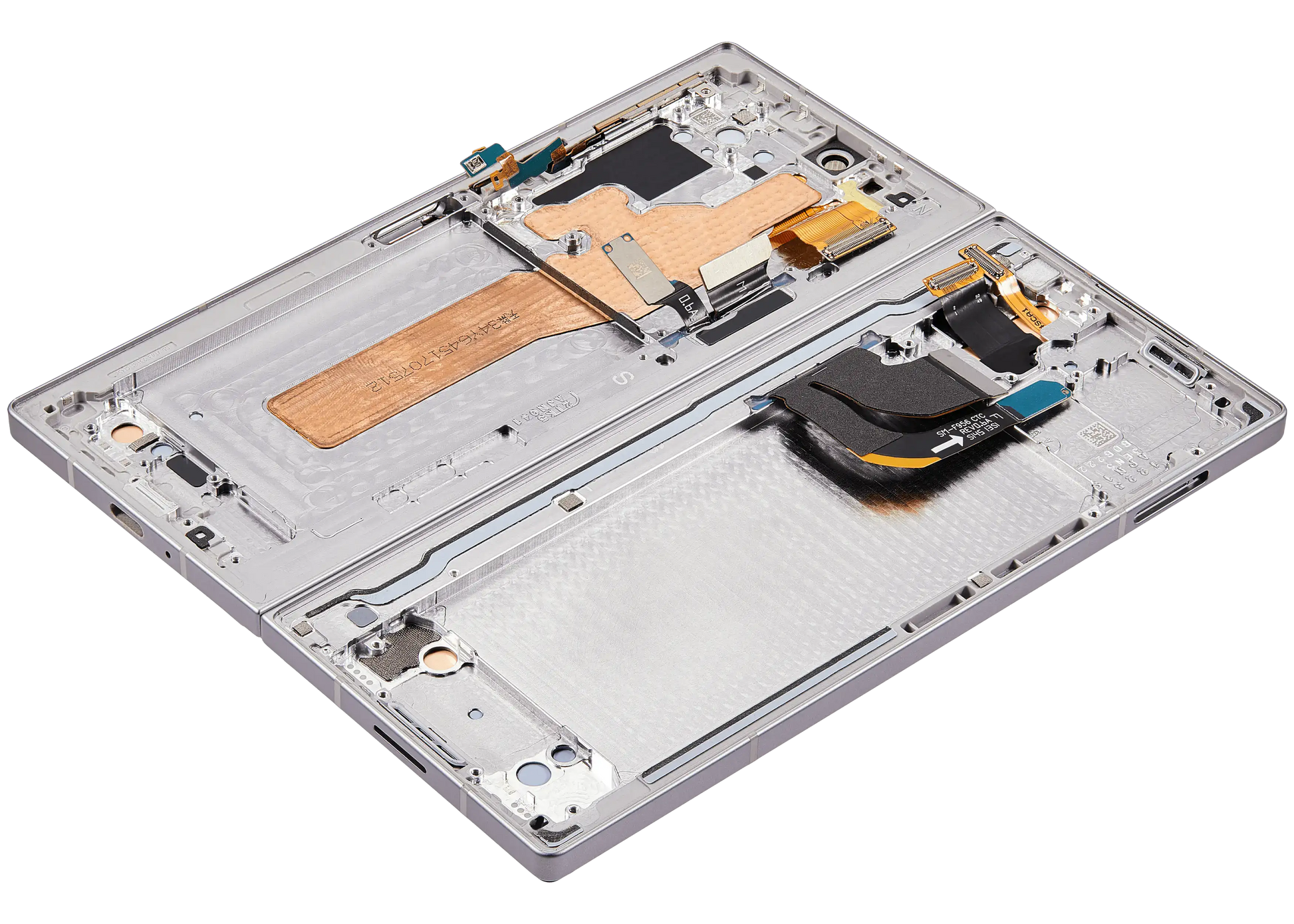 High resolution image of Inner OLED Assembly With Frame For Samsung Galaxy Z Fold 6 5G (US & International) (Refurbished) (Silver Shadow)