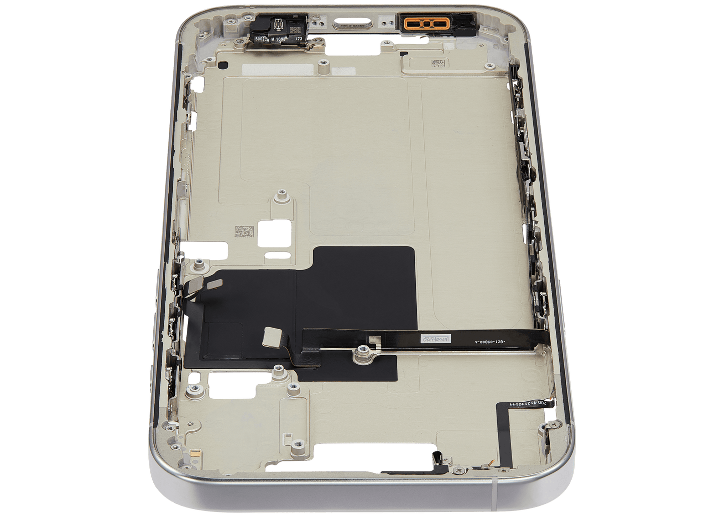 Mid-Frame Housing W/ Small Parts For iPhone 16 Pro Max (EU / Global Version) (Used OEM Pull: Grade A) (White Titanium)
