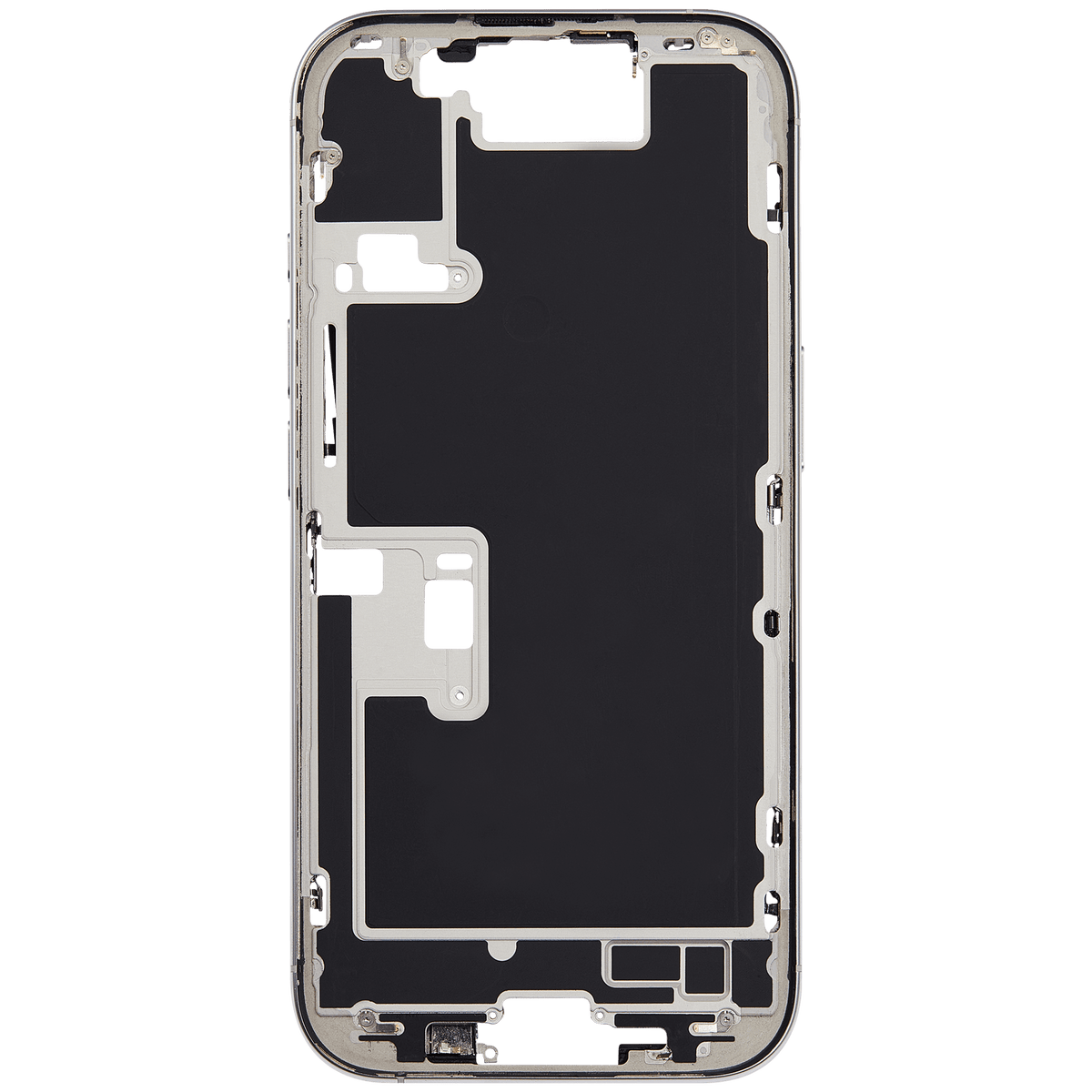 Mid-Frame Housing W/ Small Parts For iPhone 16 Pro (EU / Global Version) (Used OEM Pull: Grade B) (White Titanium) — product photo 8