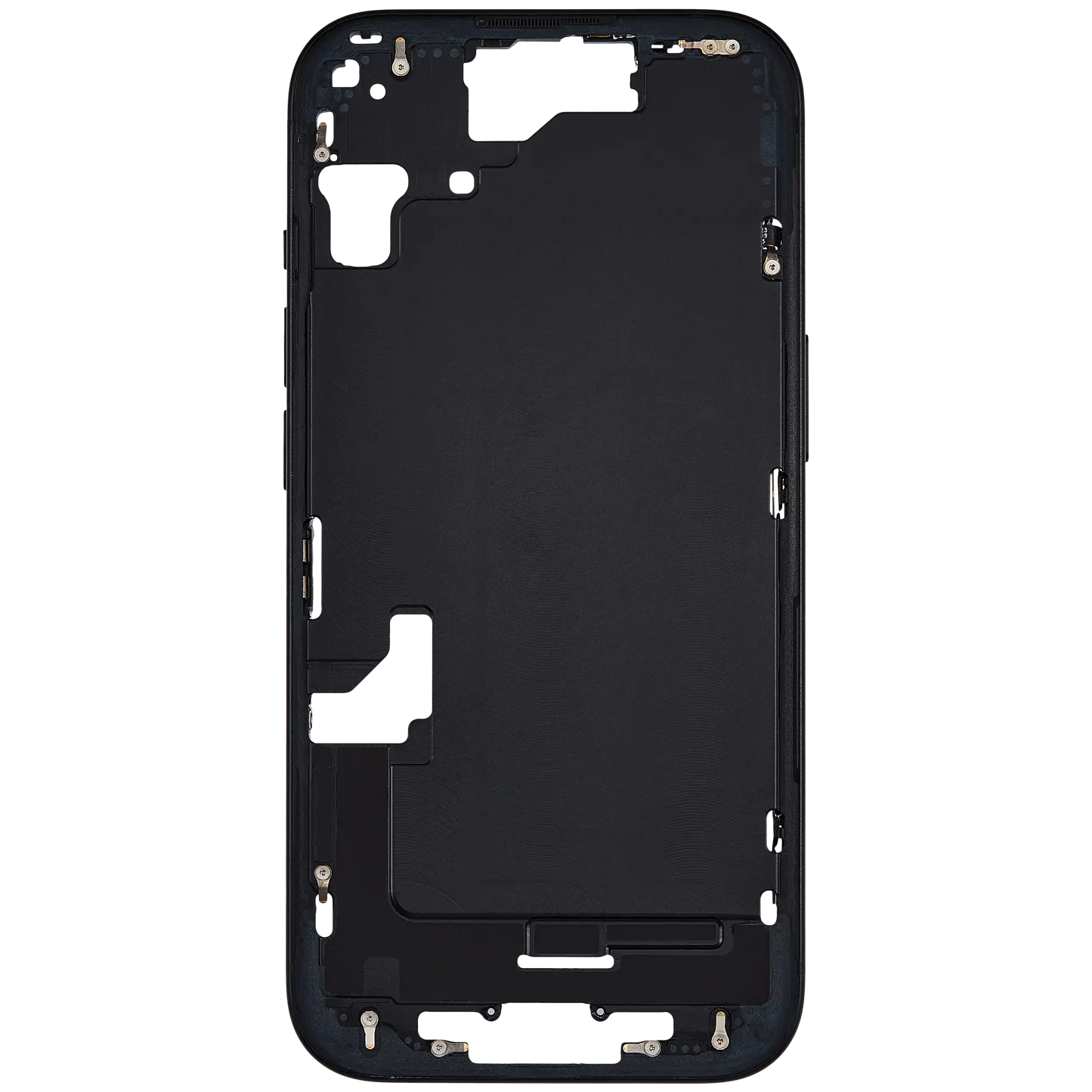 Mid-Frame Housing W/ Small Parts For iPhone 15 (US Version) (Used OEM Pull: Grade B) (Black)