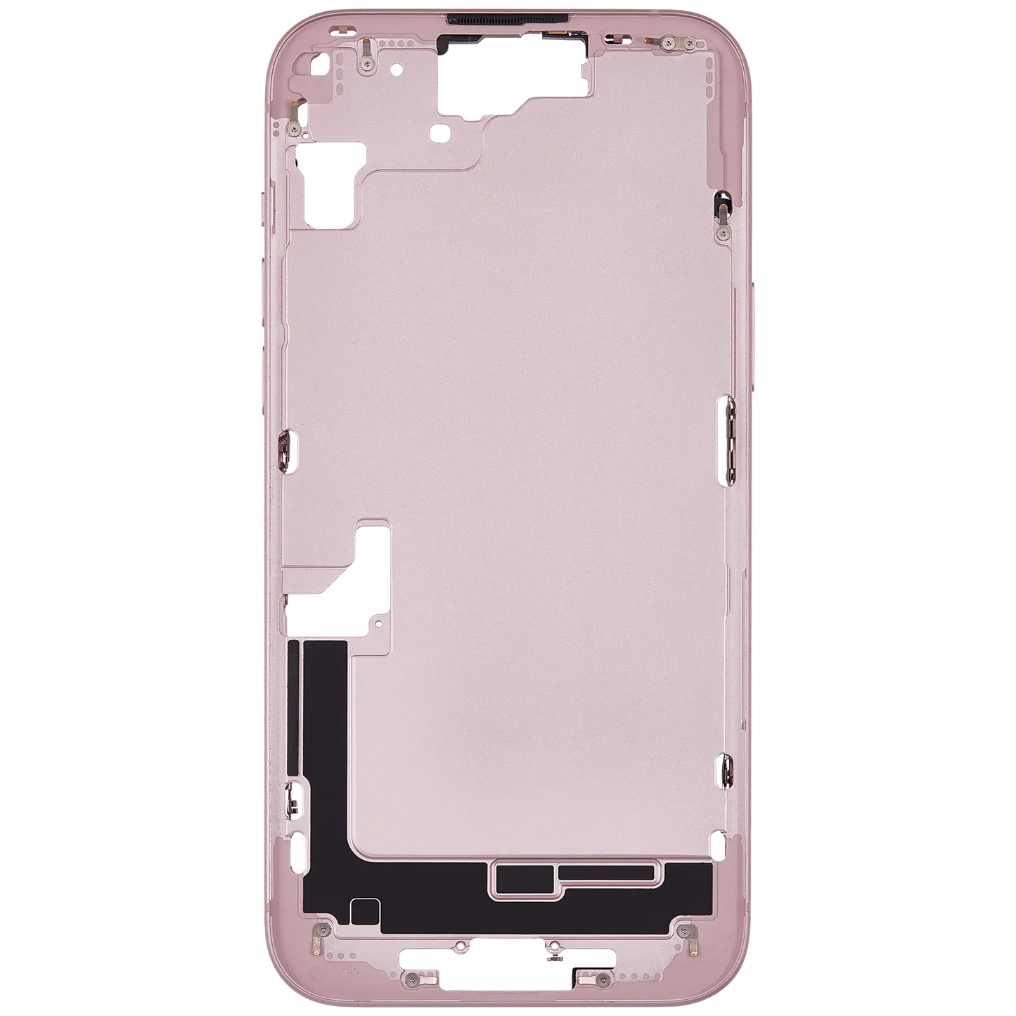 Mid-Frame Housing W/ Small Parts For iPhone 15 Plus (EU / Global Version) (Used OEM Pull: Grade C) (Pink)
