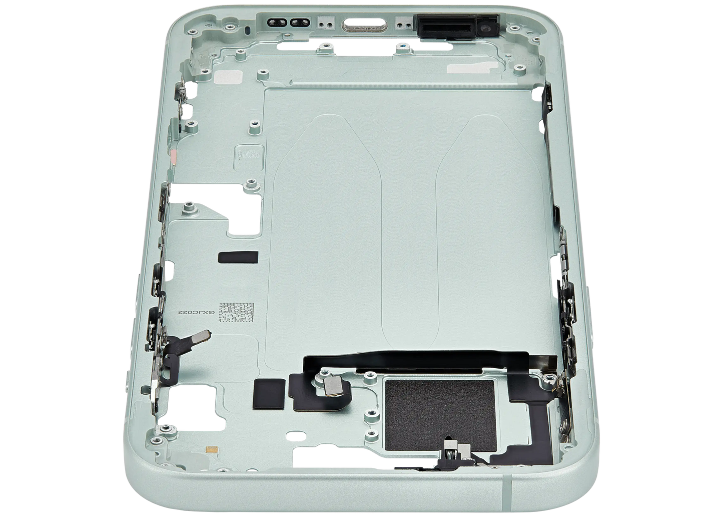 Mid-Frame Housing W/ Small Parts For iPhone 15 Plus (EU / Global Version) (Used OEM Pull: Grade C) (Green)