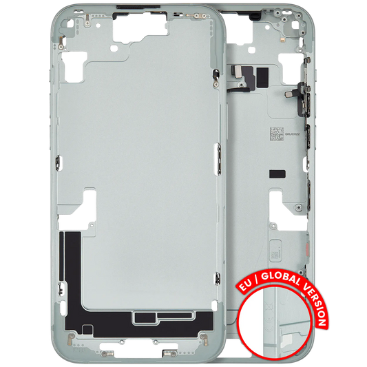 Mid-Frame Housing W/ Small Parts For iPhone 15 Plus (EU / Global Version) (Used OEM Pull: Grade B) (Green)