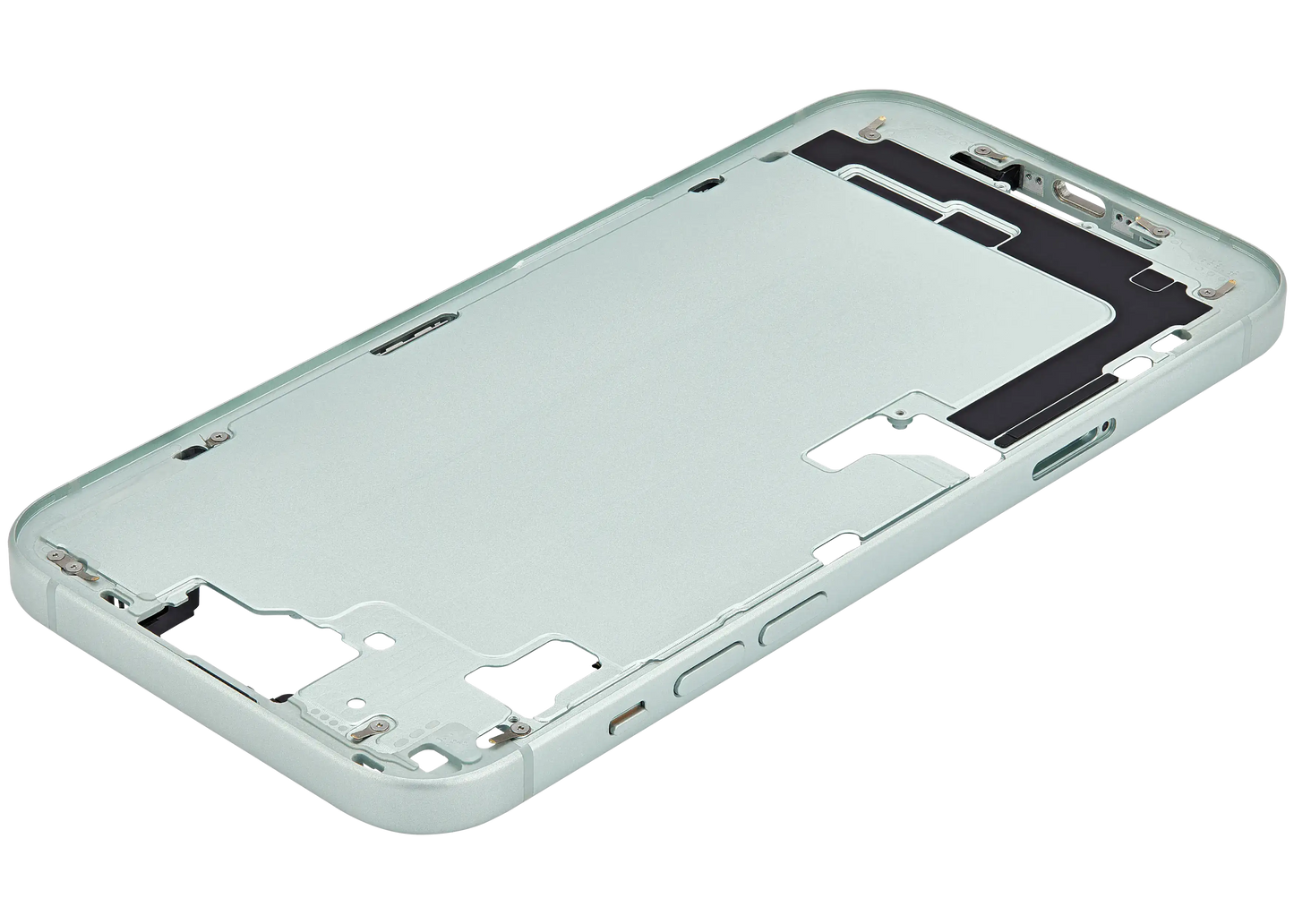 Mid-Frame Housing W/ Small Parts For iPhone 15 Plus (EU / Global Version) (Used OEM Pull: Grade B) (Green)