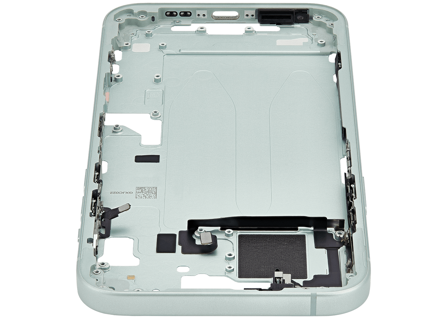 Mid-Frame Housing W/ Small Parts For iPhone 15 Plus (EU / Global Version) (Used OEM Pull: Grade B) (Green)