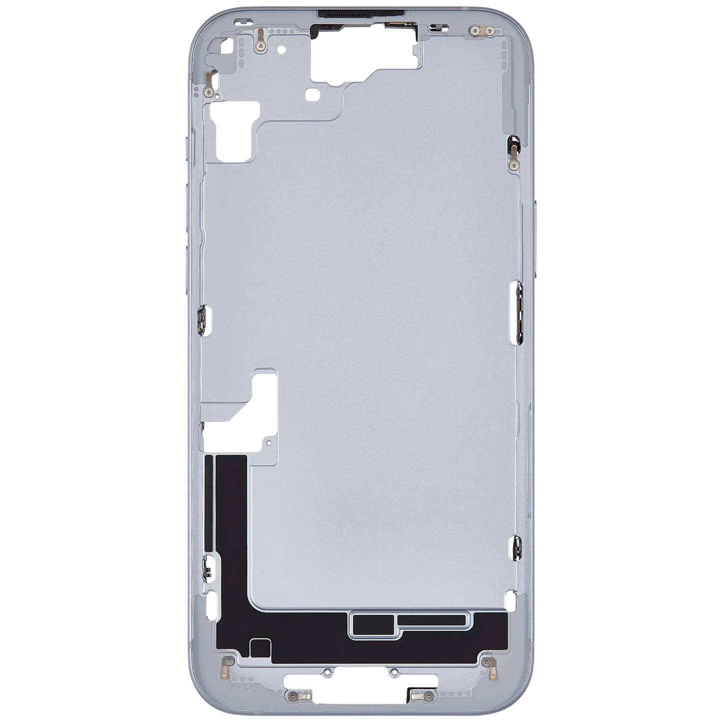 Mid-Frame Housing W/ Small Parts For iPhone 15 Plus (EU / Global Version) (Used OEM Pull: Grade B) (Blue)