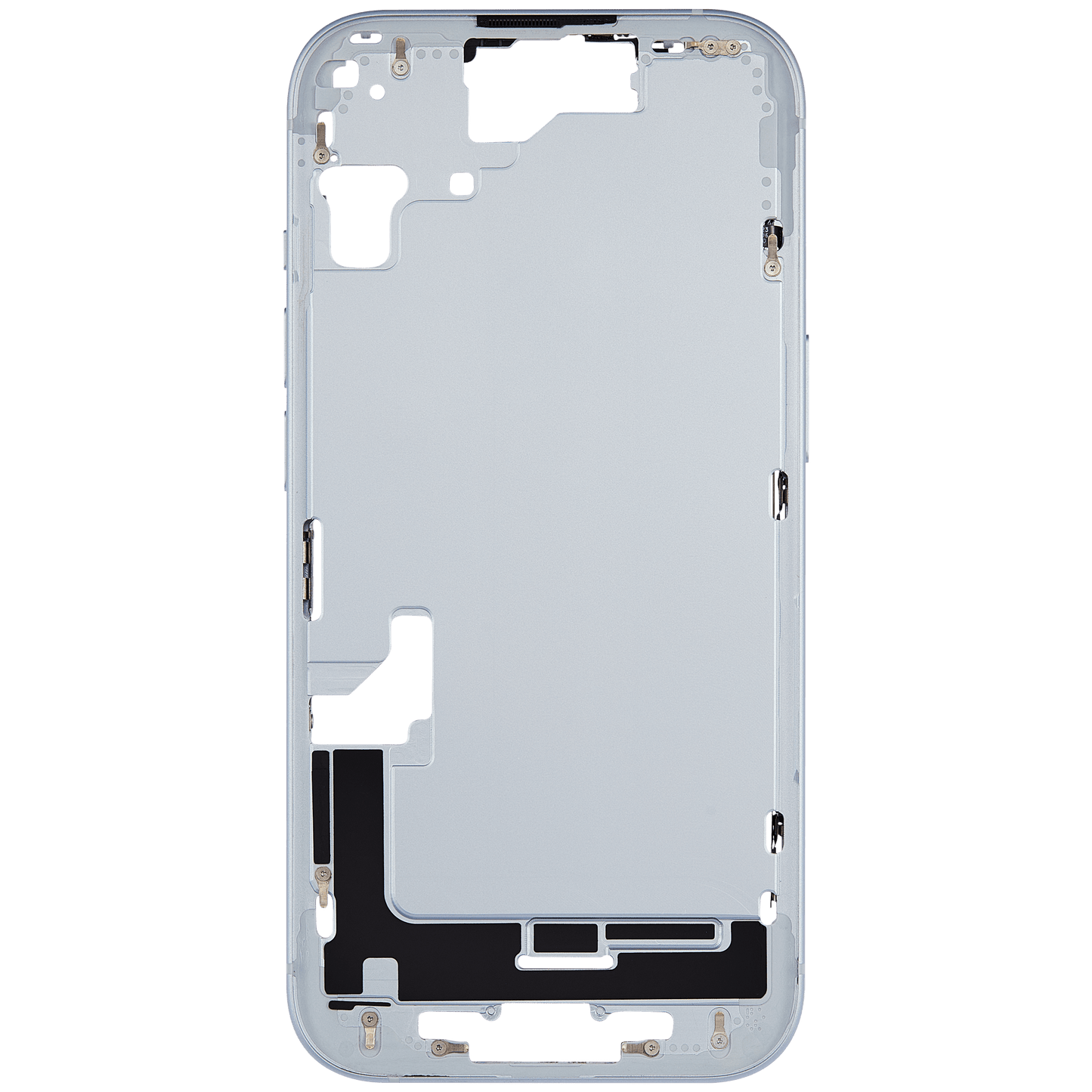 Mid-Frame Housing W/ Small Parts For iPhone 15 (US Version) (Used OEM Pull: Grade B) (Blue)