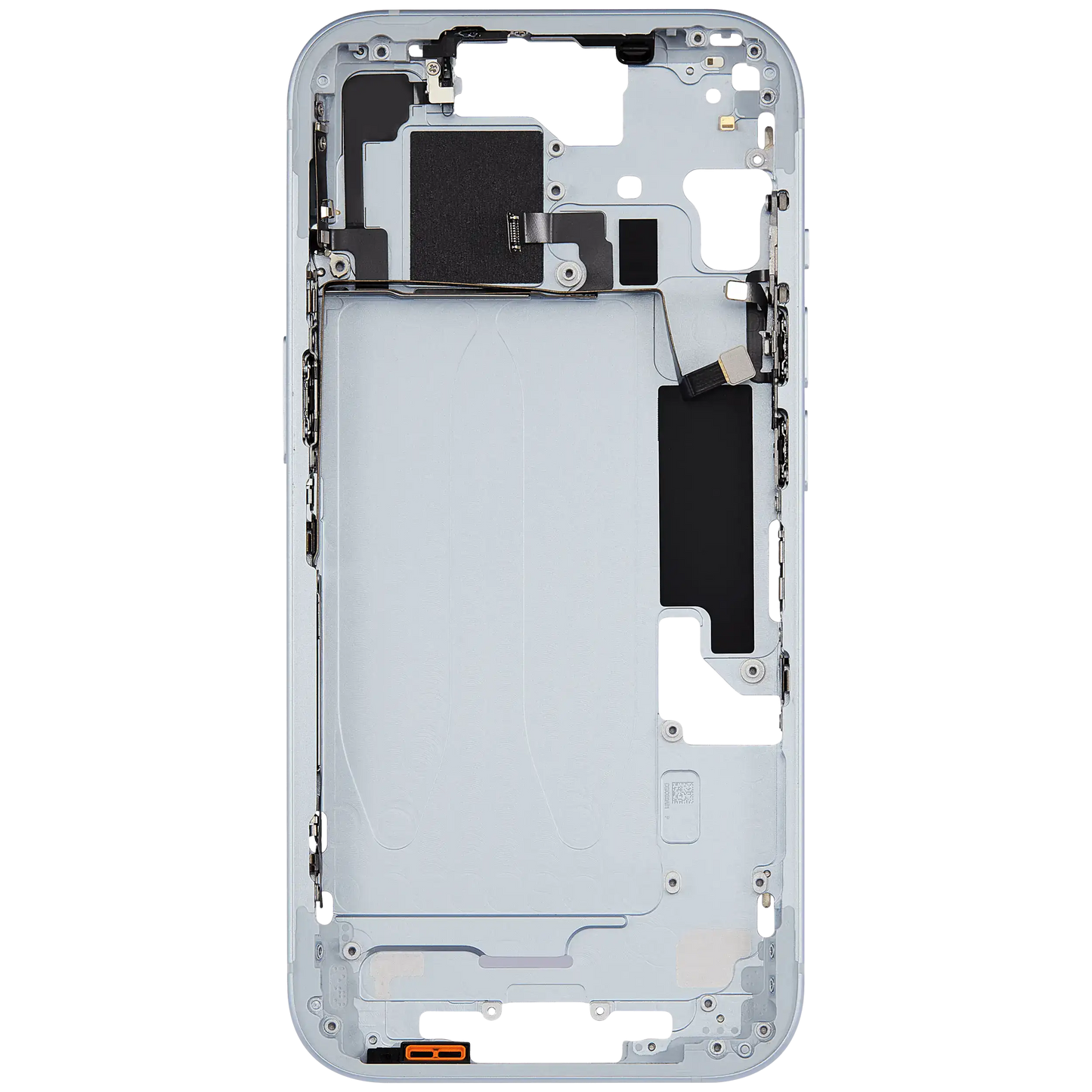 Mid-Frame Housing W/ Small Parts For iPhone 15 (US Version) (Used OEM Pull: Grade B) (Blue)