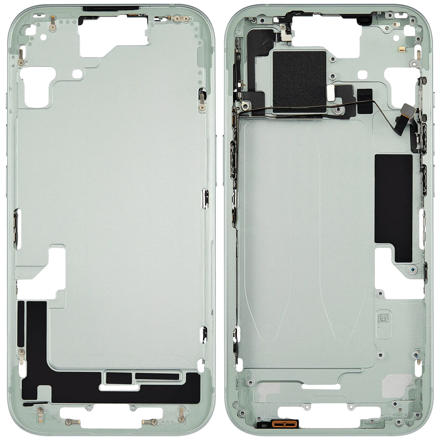 Mid-Frame Housing W/ Small Parts For iPhone 15 (US Version) (Used OEM Pull: Grade B) (Green)