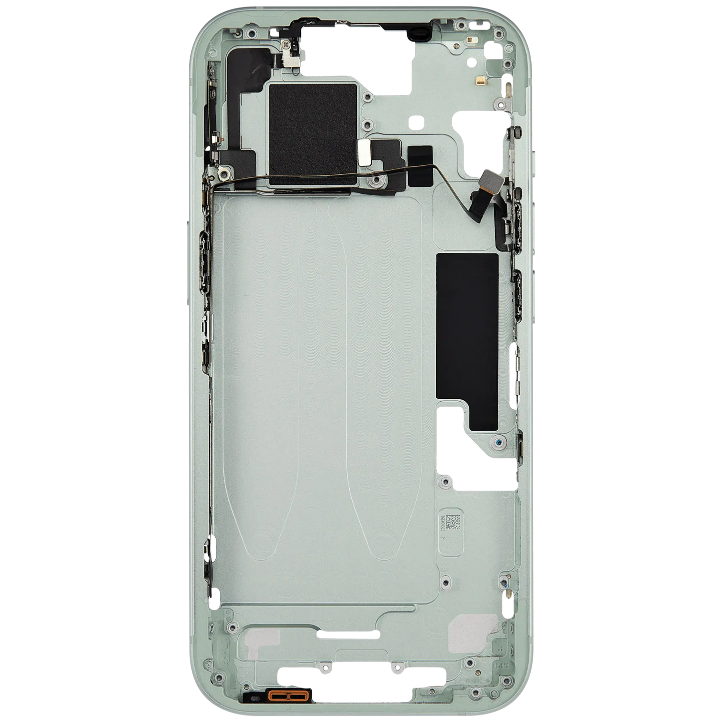 Mid-Frame Housing W/ Small Parts For iPhone 15 (US Version) (Used OEM Pull: Grade B) (Green)