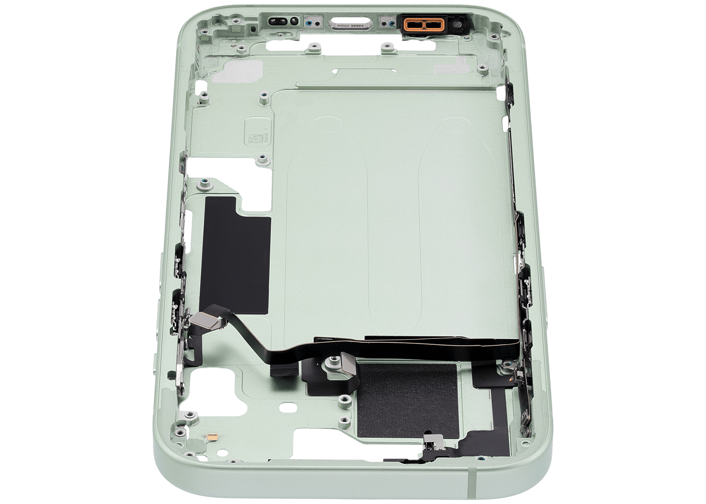Mid-Frame Housing W/ Small Parts For iPhone 15 (US Version) (Used OEM Pull: Grade B) (Green)