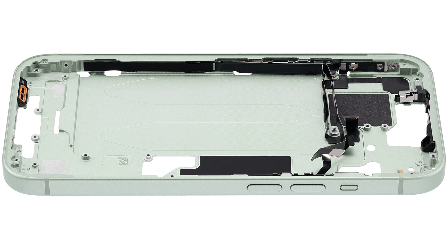 Mid-Frame Housing W/ Small Parts For iPhone 15 (US Version) (Used OEM Pull: Grade B) (Green)