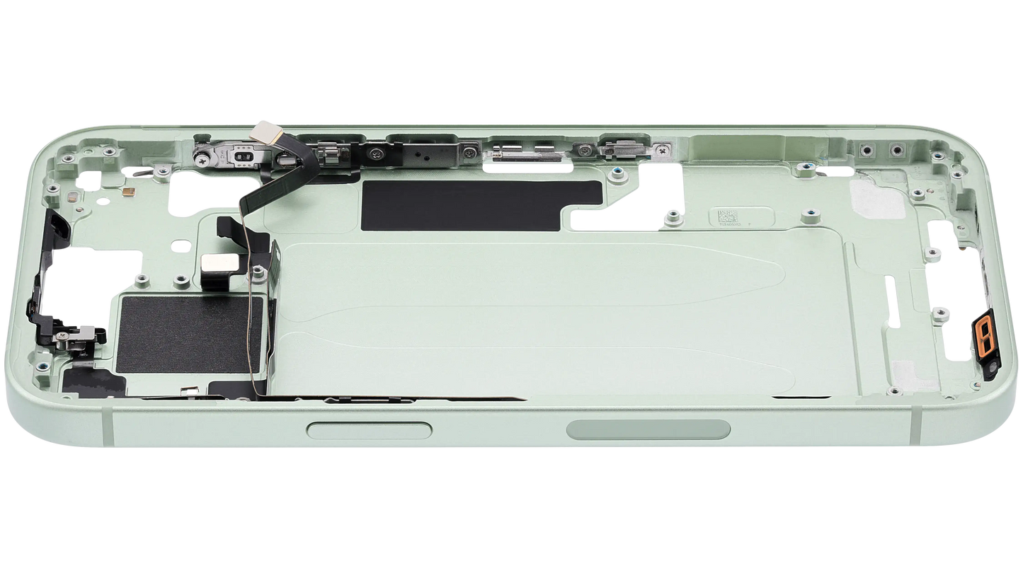 Mid-Frame Housing W/ Small Parts For iPhone 15 (US Version) (Used OEM Pull: Grade B) (Green)