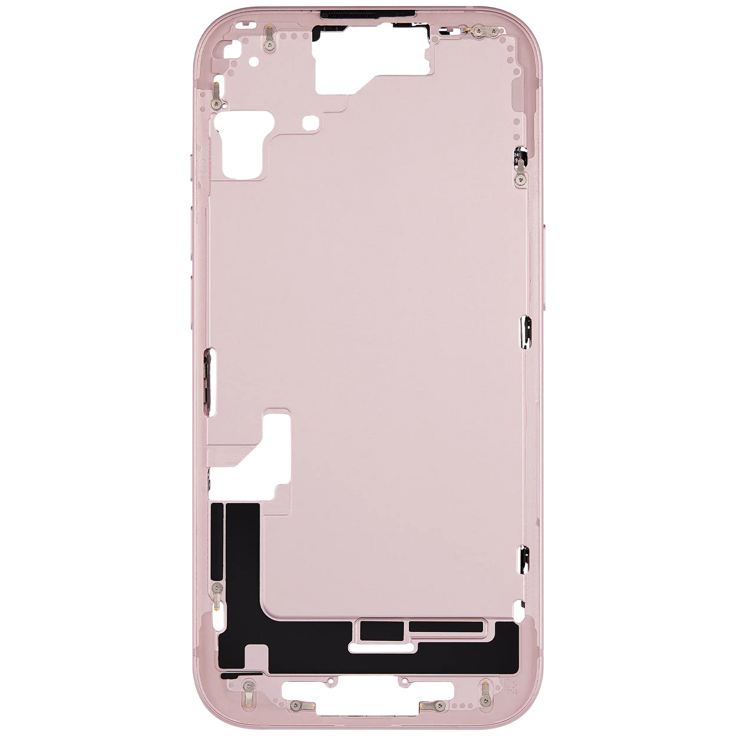 Mid-Frame Housing W/ Small Parts For iPhone 15 (US Version) (Used OEM Pull: Grade C) (Pink)