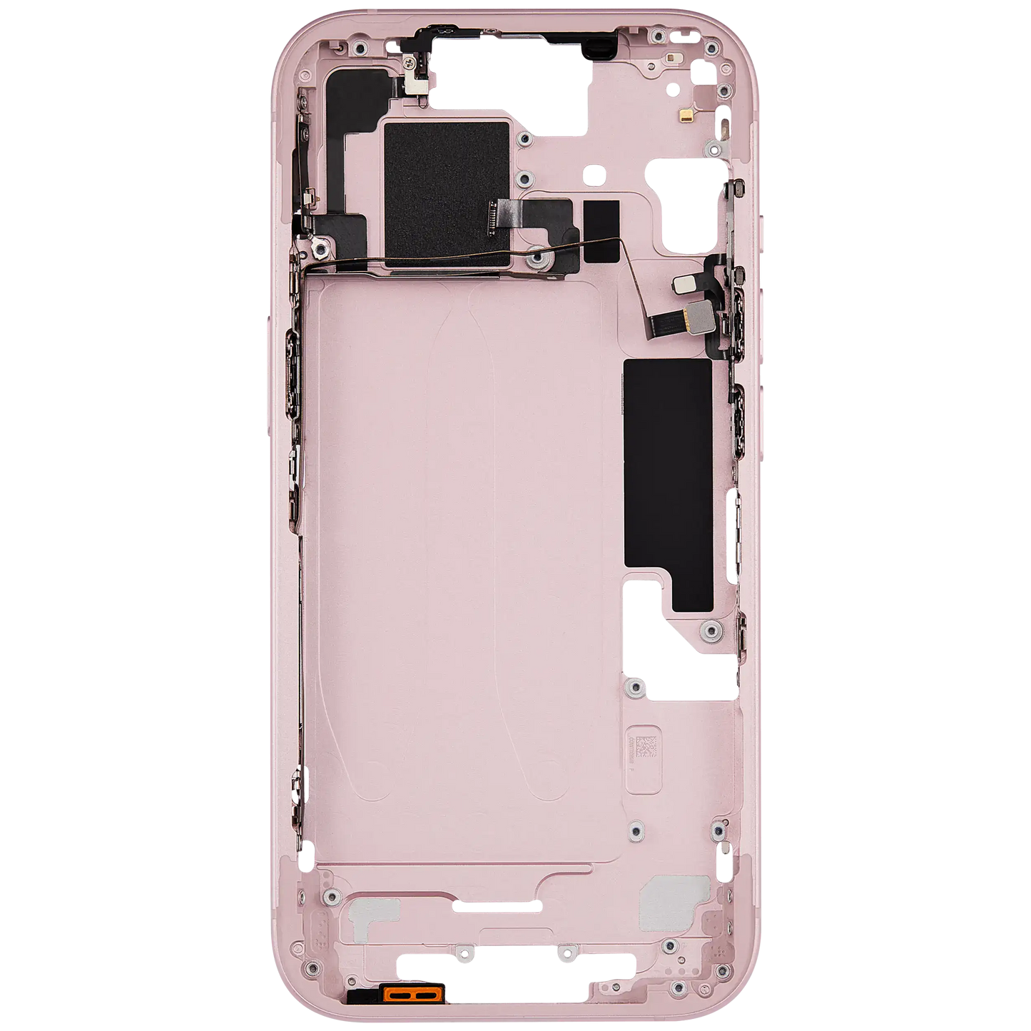 Mid-Frame Housing W/ Small Parts For iPhone 15 (US Version) (Used OEM Pull: Grade C) (Pink)