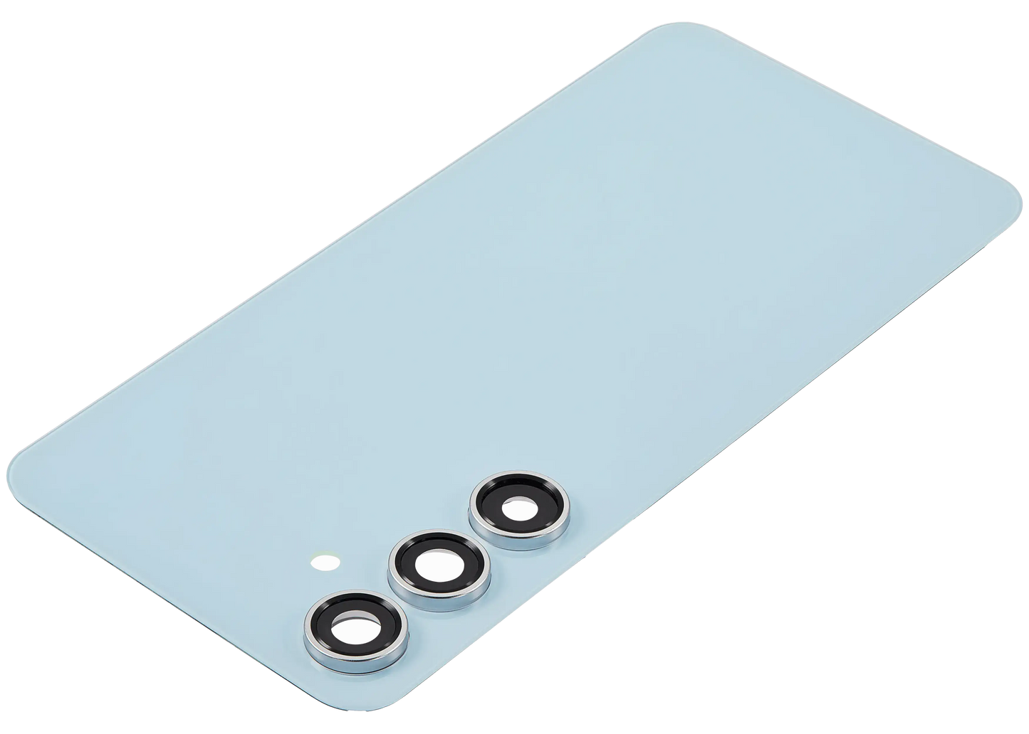 Back Cover Glass With Camera Lens For Samsung Galaxy S24 FE (No Logo) (Aftermarket Plus) (Blue)