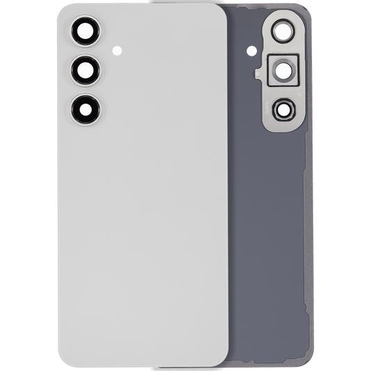 Back Cover Glass With Camera Lens For Samsung Galaxy S24 FE (No Logo) (Aftermarket Plus) (Gray)
