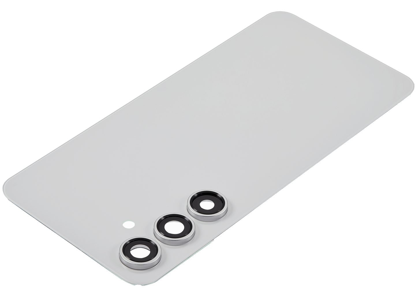 Back Cover Glass With Camera Lens For Samsung Galaxy S24 FE (No Logo) (Aftermarket Plus) (Gray)