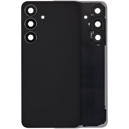 Back Cover Glass With Camera Lens For Samsung Galaxy S25 FE (No Logo) (Aftermarket Plus) (Jetblack)