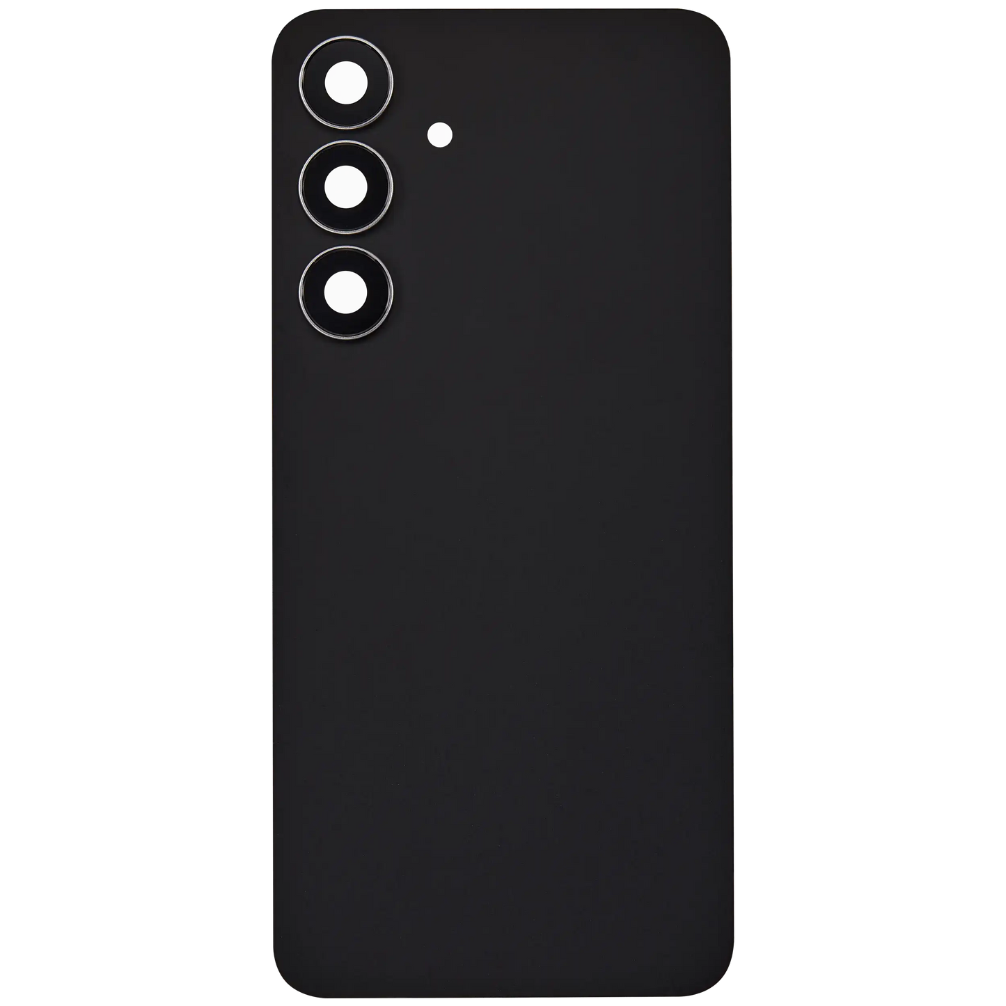 Back Cover Glass With Camera Lens For Samsung Galaxy S25 FE (No Logo) (Aftermarket Plus) (Jetblack)