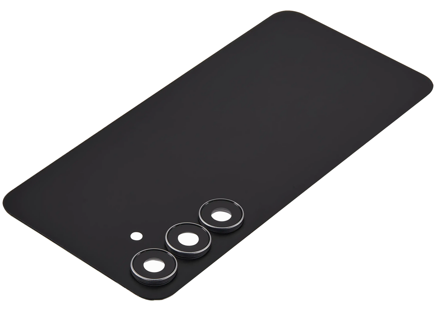Back Cover Glass With Camera Lens For Samsung Galaxy S25 FE (No Logo) (Aftermarket Plus) (Jetblack)