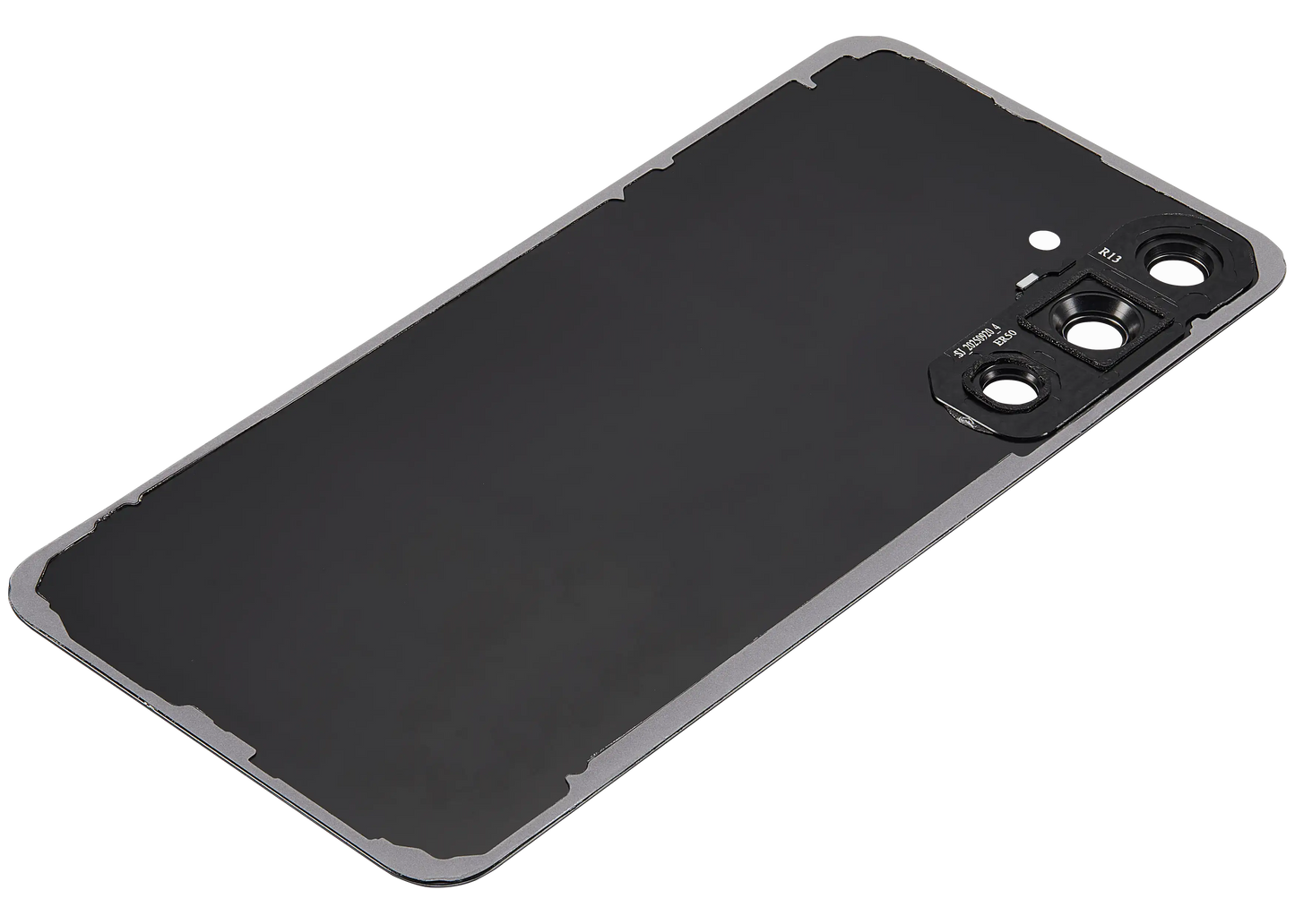 Back Cover Glass With Camera Lens For Samsung Galaxy S25 FE (No Logo) (Aftermarket Plus) (Jetblack)