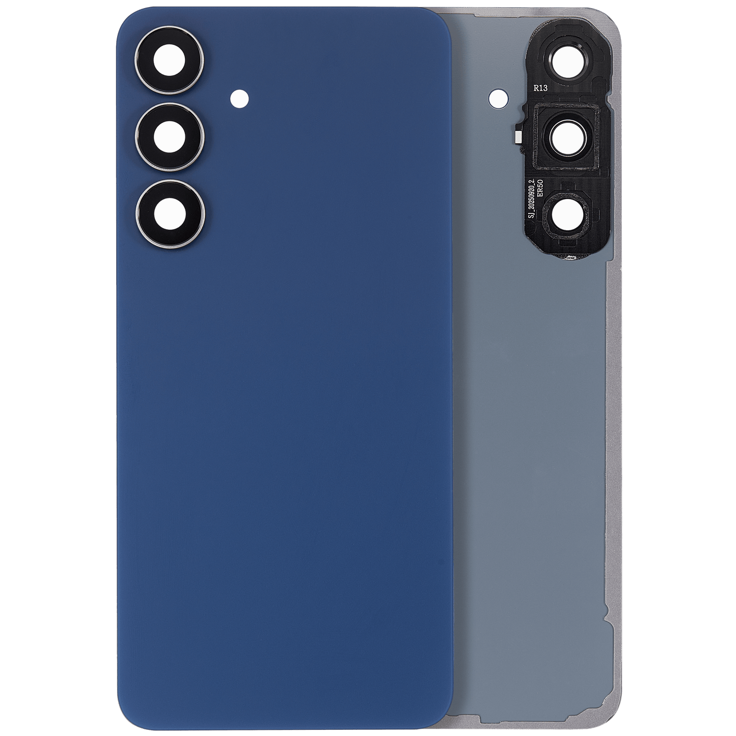 Back Cover Glass With Camera Lens For Samsung Galaxy S25 FE (No Logo) (Aftermarket Plus) (Navy)